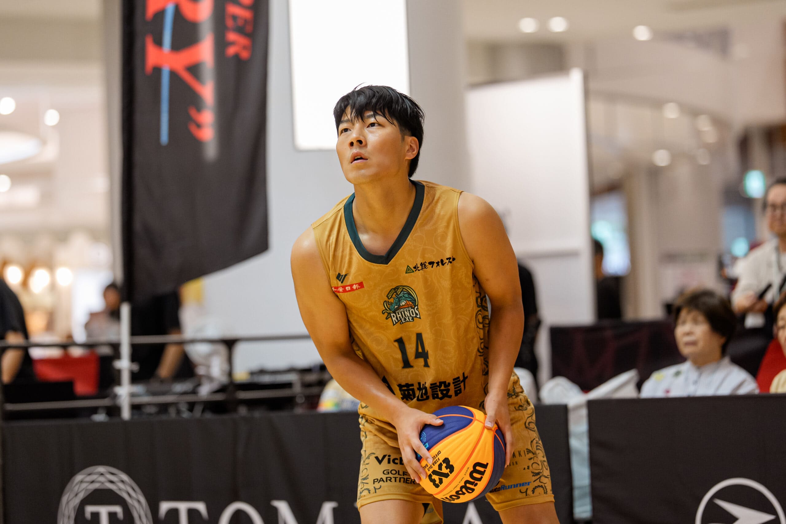 3×3の試合に出場する北総ライノス
